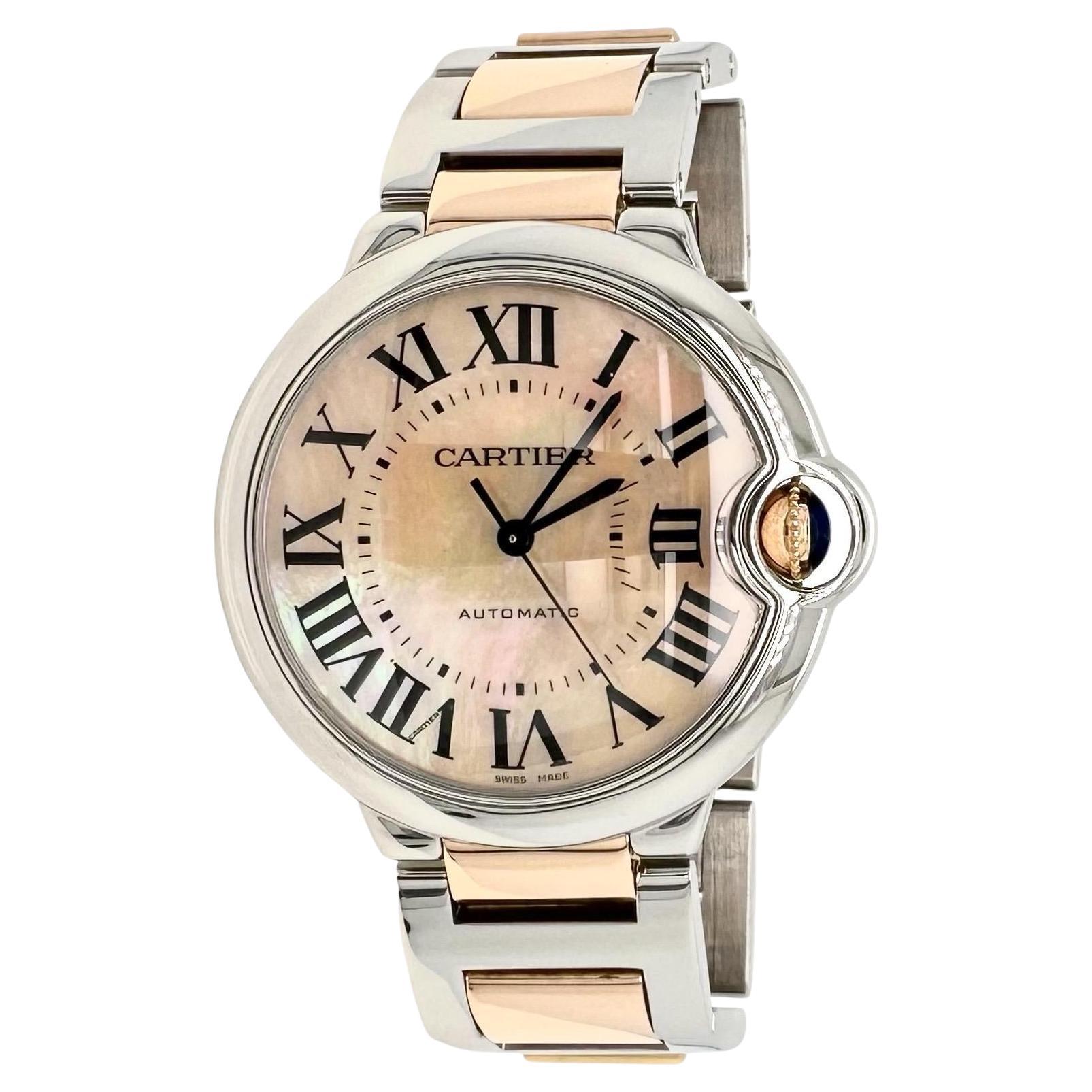 Reloj Cartier Ballon Bleu W6920033 Acero Nacarado/Oro Rosa 18k 36mm
