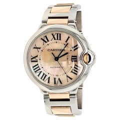 Cartier Ballon Bleu W6920033 Perlmutt Stahl/18k Rose Gold 36mm Uhr
