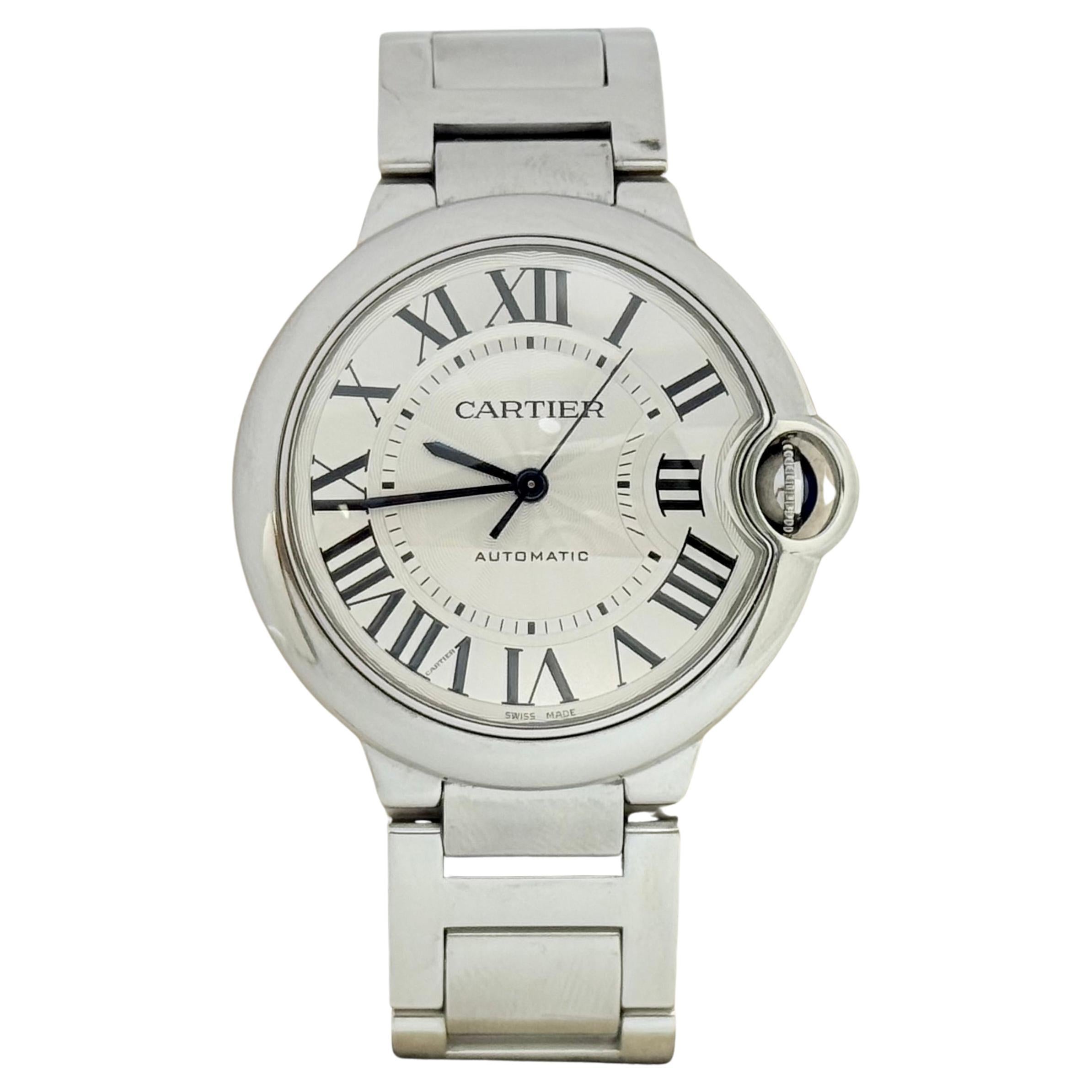 Cartier Ballon Bleu W6920046 Acero inoxidable Esfera plateada 36mm 2020 en venta