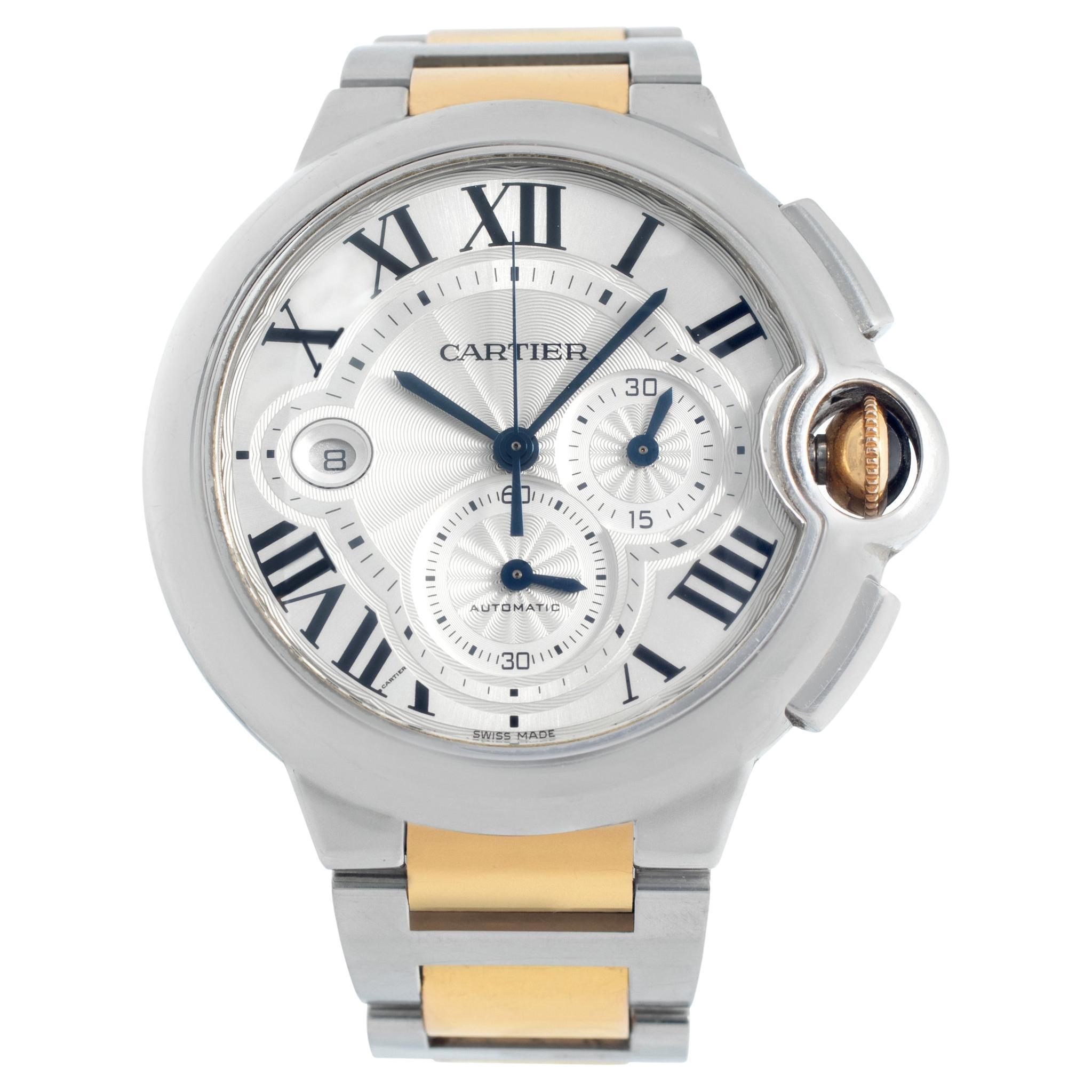 Cartier Ballon Bleu W6920063 Stainless Steel Silver dial 42mm Watch For Sale