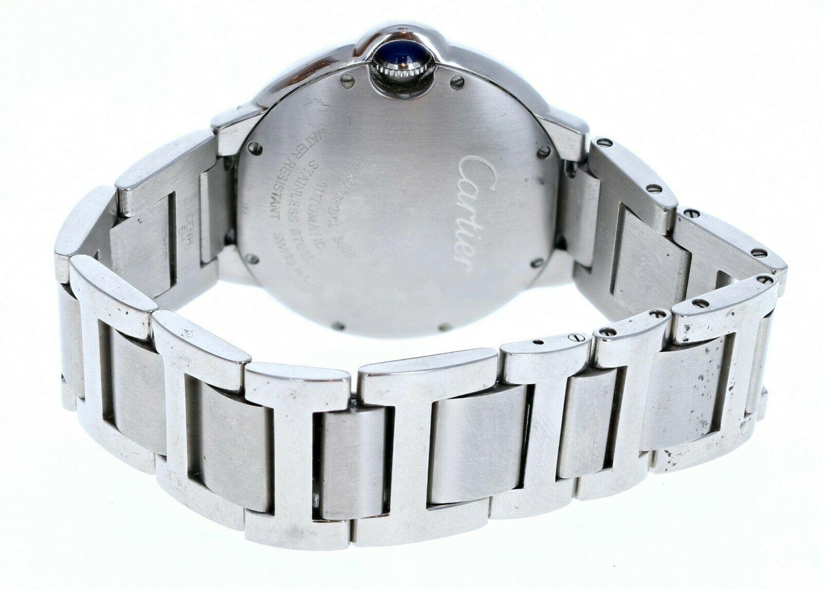 Cartier Ballon Bleu Watch Stainless Steel Automatic im Zustand „Gut“ im Angebot in Beverly Hills, CA
