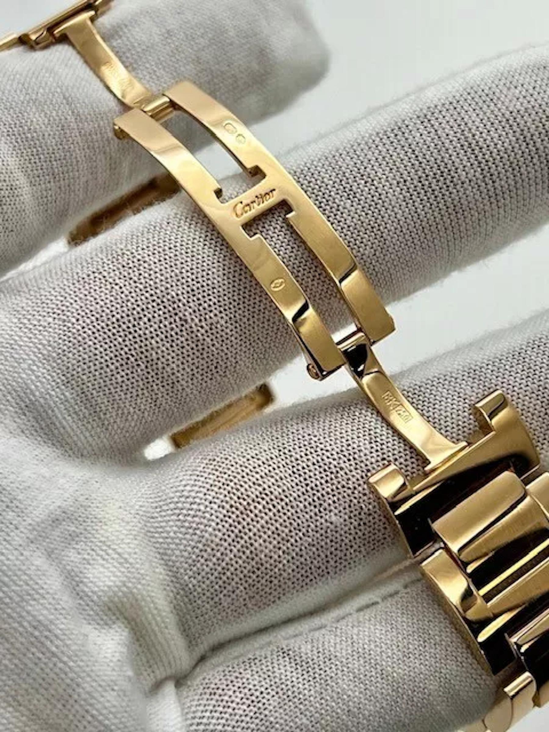 Cartier Ballon Bleu WE9005Z3 36mm Diamant-Lünette 18K Roségold Schachtel mit Diamant-Lünette für Damen oder Herren