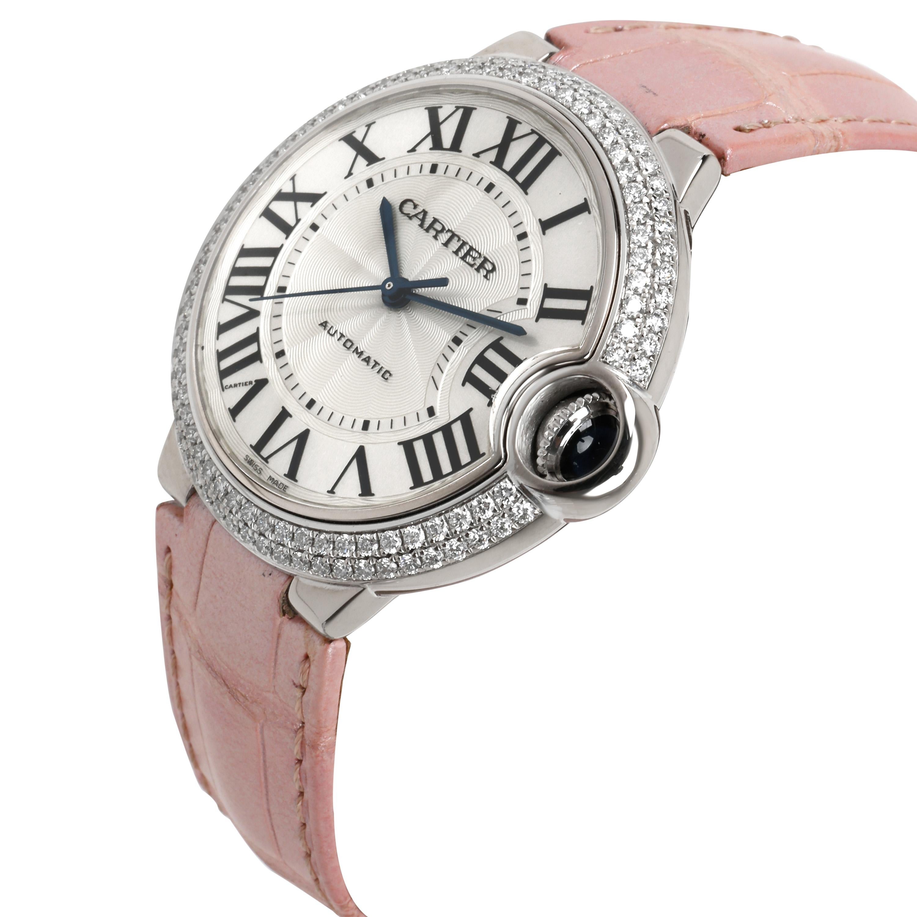 

Cartier Ballon Bleu WE900651 Unisex Watch in 18kt White Gold

SKU: 098834

PRIMARY DETAILS
Brand:  Cartier
Model: Ballon Bleu
Serial Number: ***
Country of Origin: Switzerland
Movement Type: Mechanical: Automatic/Kinetic
Refurbished Notes: