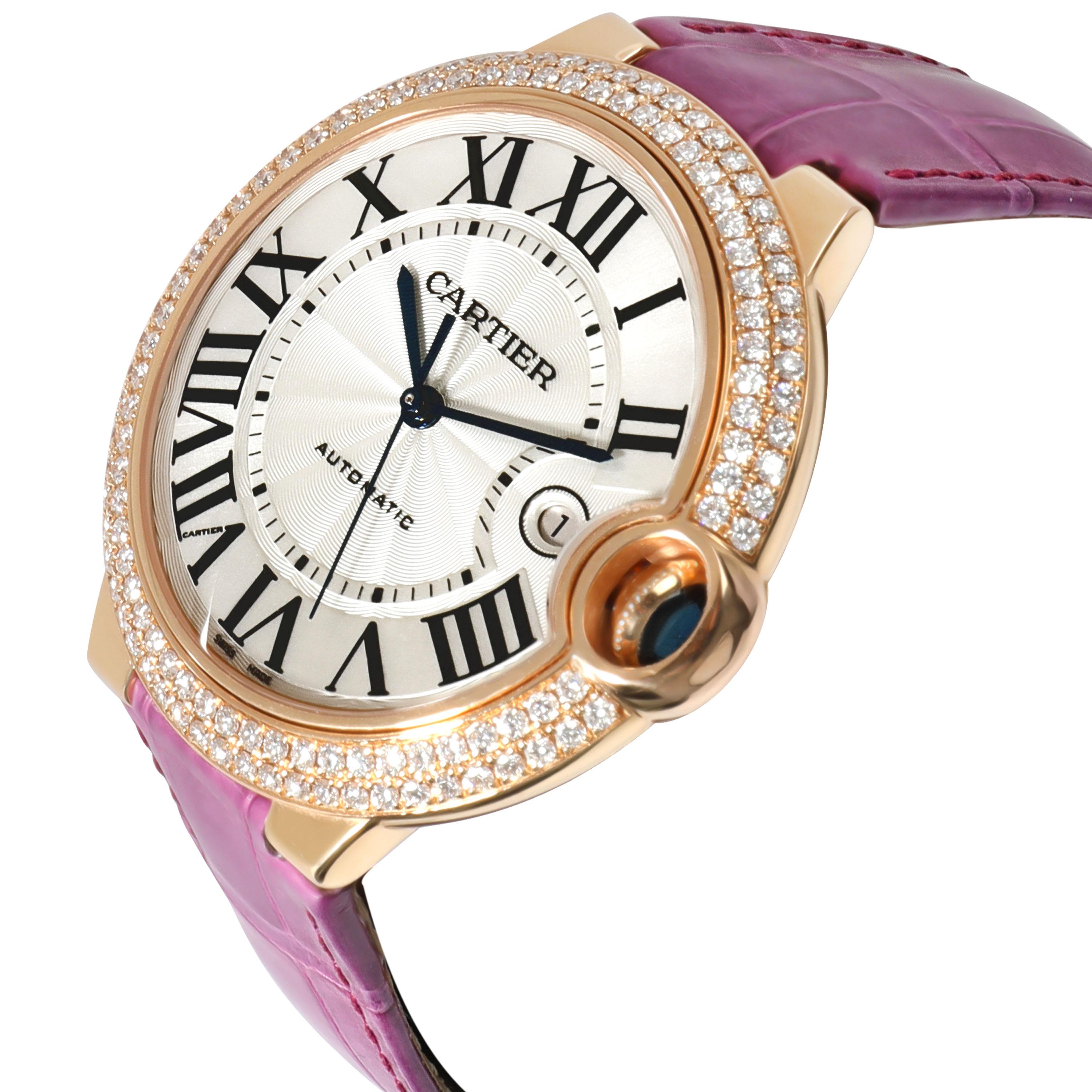 Orologio Cartier Ballon Bleu WE900851 Unisex in Oro Rosa In condizioni ottime in vendita a New York, NY