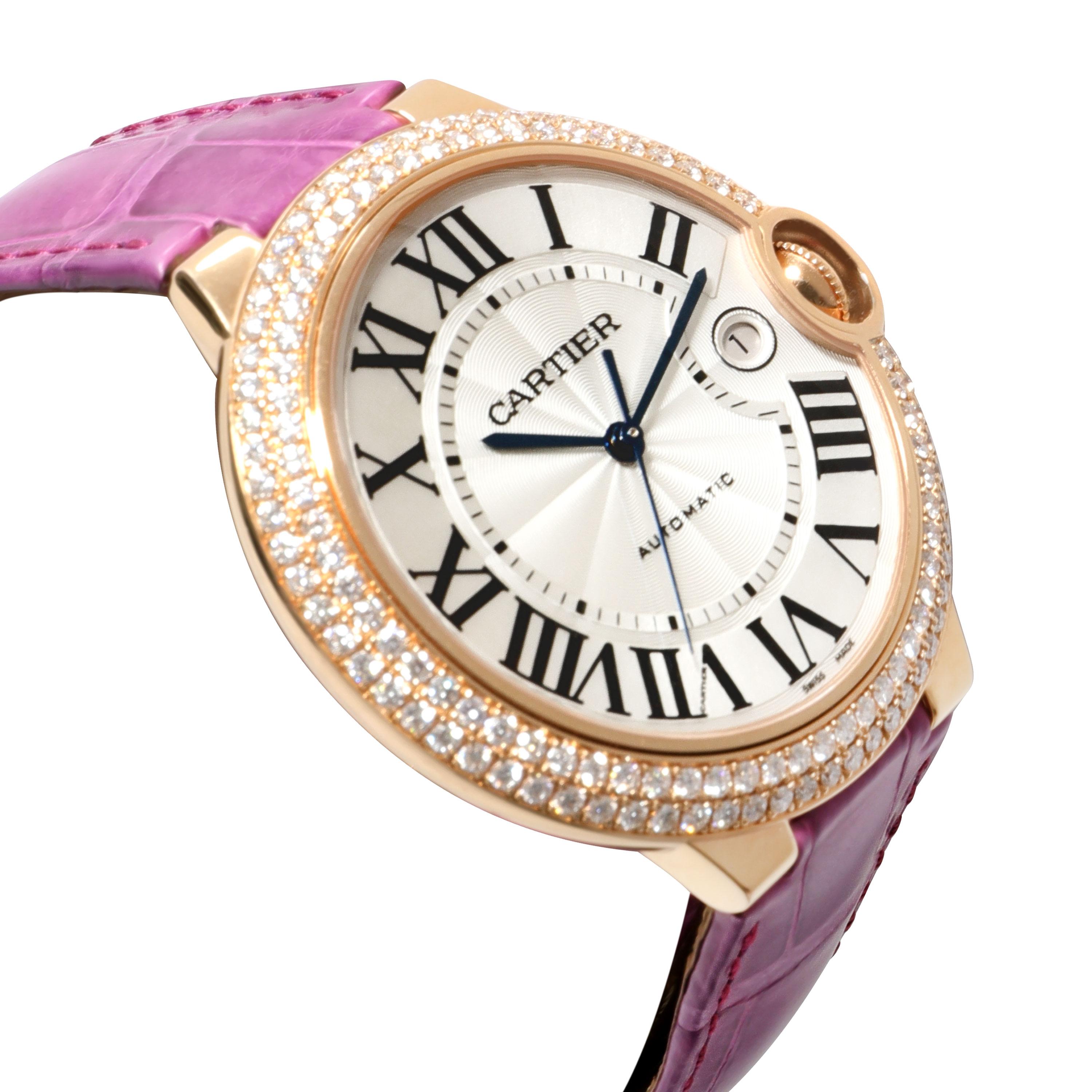 Orologio Cartier Ballon Bleu WE900851 Unisex in Oro Rosa in vendita 1