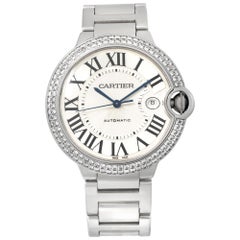 Cartier Ballon Bleu we9009z3 in White Gold w/ a White dial 42mm Automatic watch