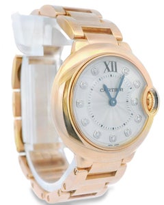 Orologio Cartier Ballon Bleu WE902025 in oro rosa 18 carati con diamanti e documenti