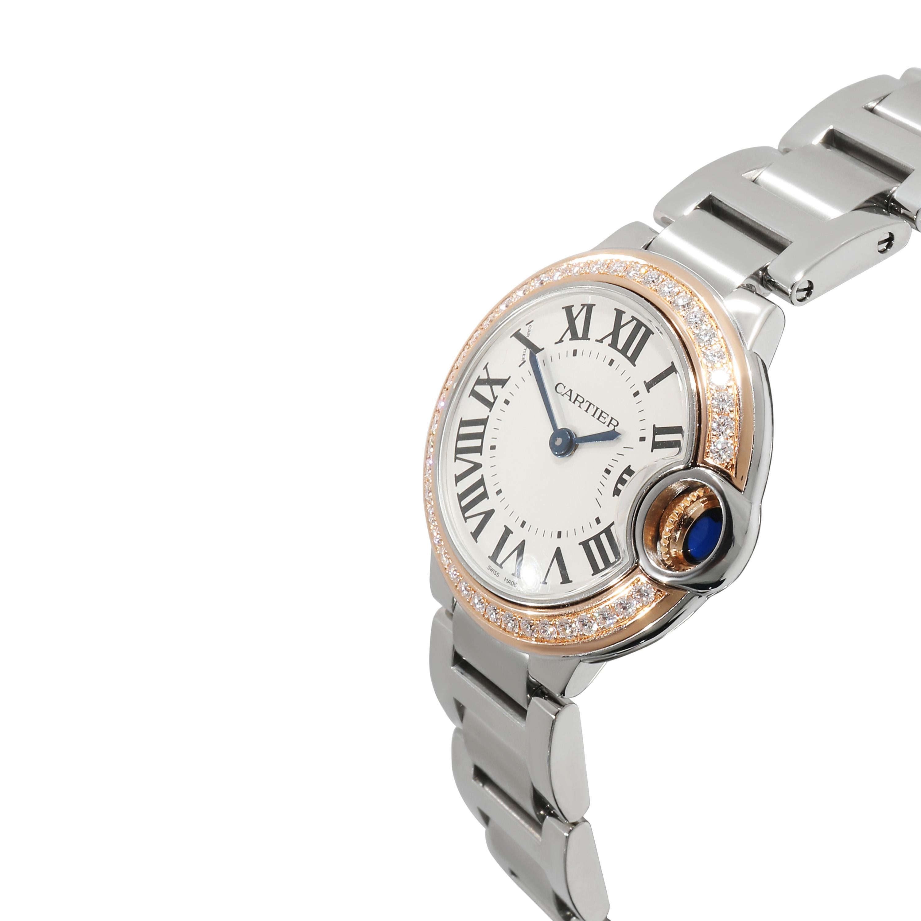 Cartier Ballon Bleu WE902079 Damenuhr aus 18kt Edelstahl/Roségold im Zustand „Hervorragend“ in New York, NY