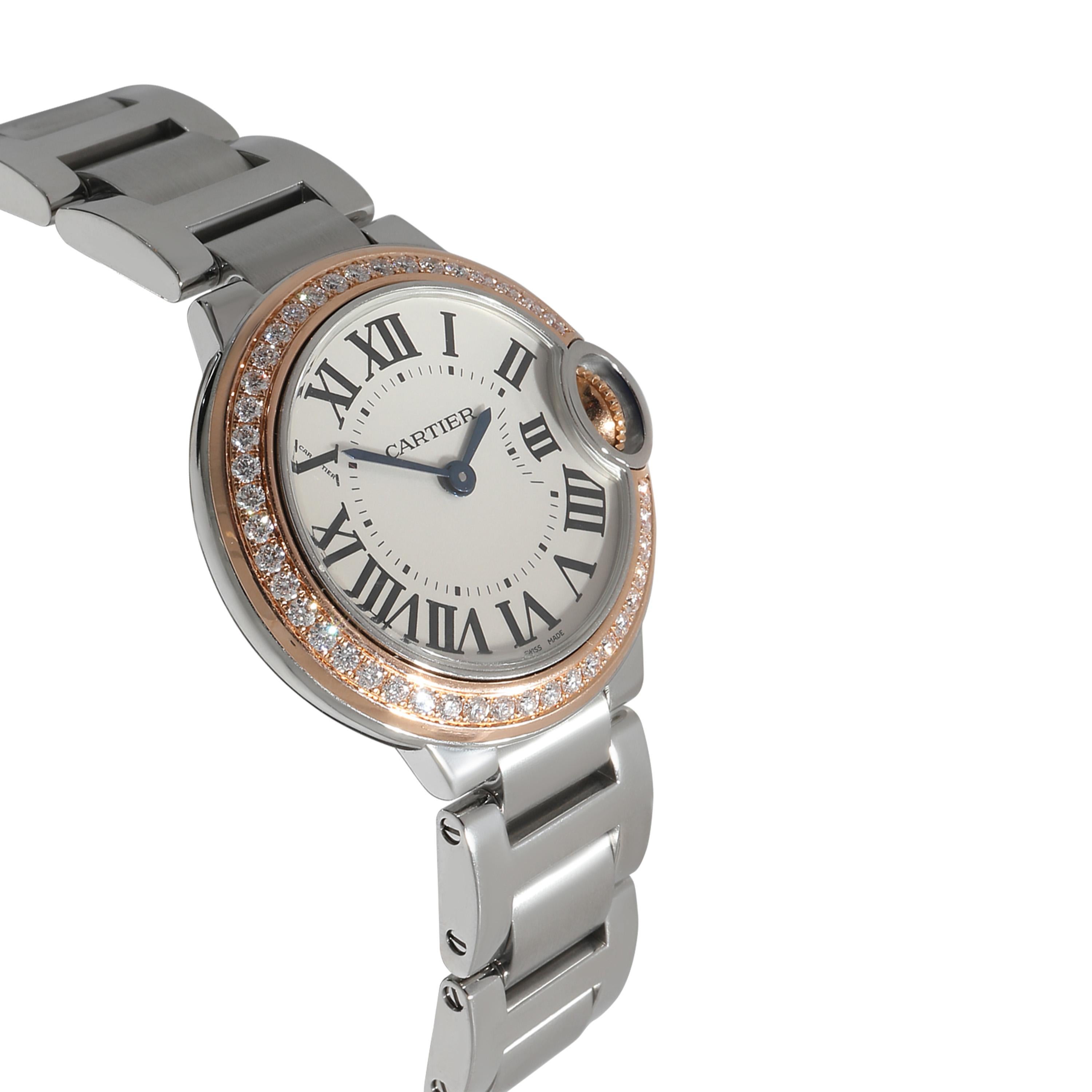 Cartier Ballon Bleu WE902079 Damenuhr aus 18kt Edelstahl/Roségold 1
