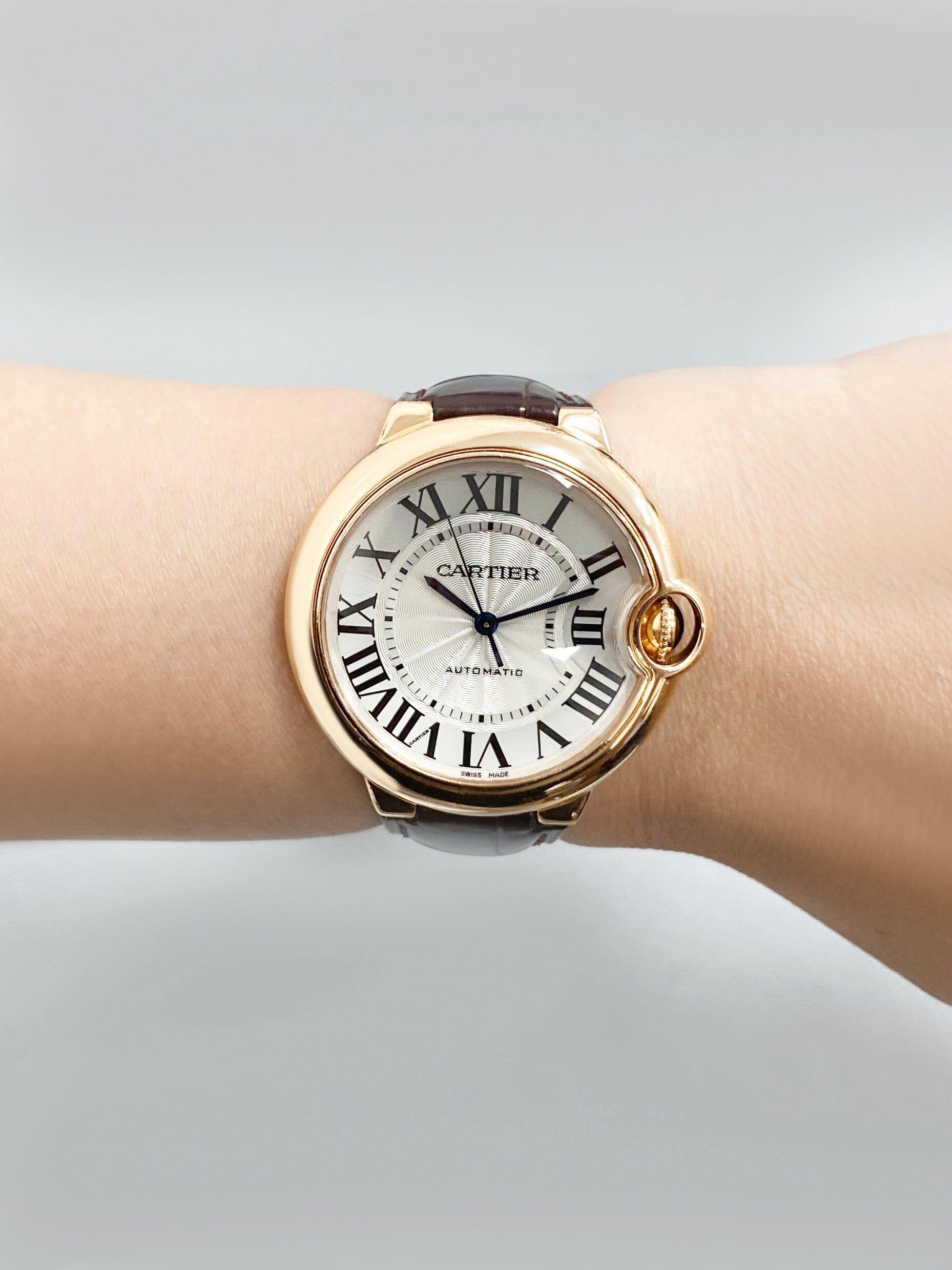 Cartier Ballon Bleu WGBB0009 Orologio da uomo in oro rosa 18 carati Scatola e documenti in vendita 4