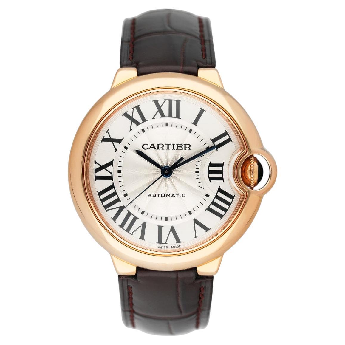 Cartier Ballon Bleu WGBB0009 18K Rose Gold Herrenuhr Box Papiere