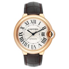 Cartier Ballon Bleu WGBB0009 Orologio da uomo in oro rosa 18 carati Scatola e documenti