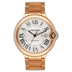 Cartier Ballon Bleu WGBB0016 18K Rose Gold Mens Watch Box Papers