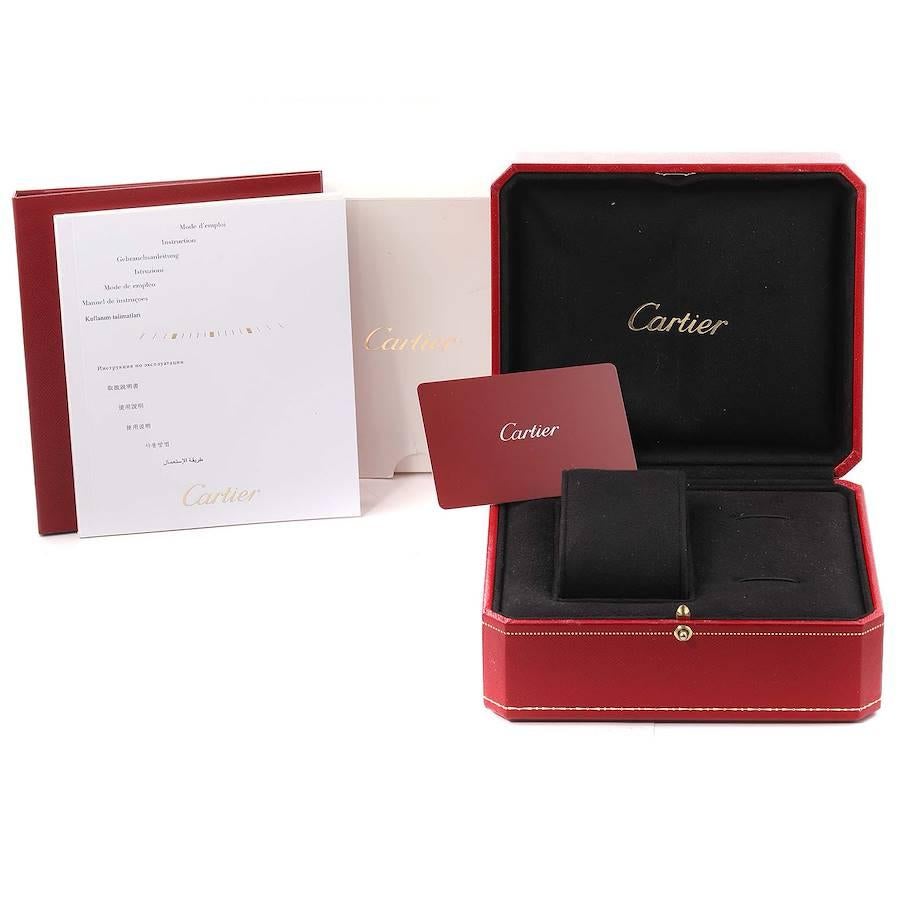 Cartier Ballon Bleu White Gold Diamond Bezel Ladies Watch We9003Z3 Box Card 6