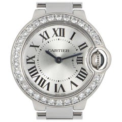 Cartier Montre Ballon en or blanc et bleu avec diamants WE9003Z3