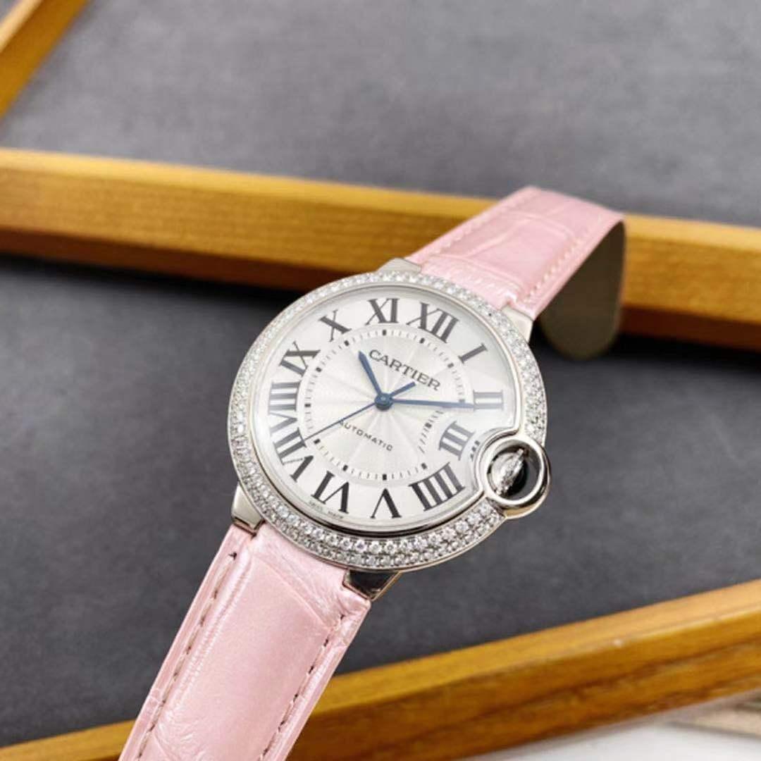 cartier pink watch