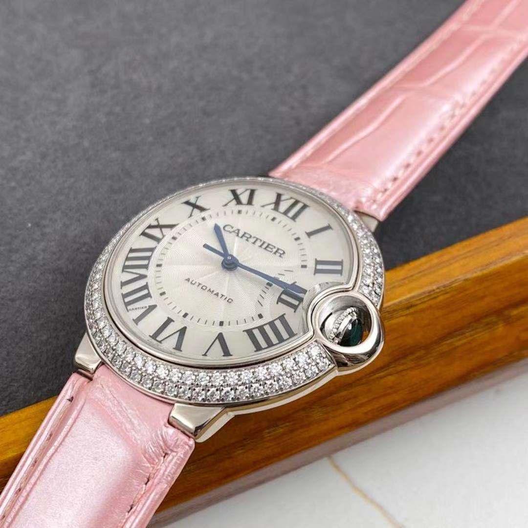 cartier watch pink strap