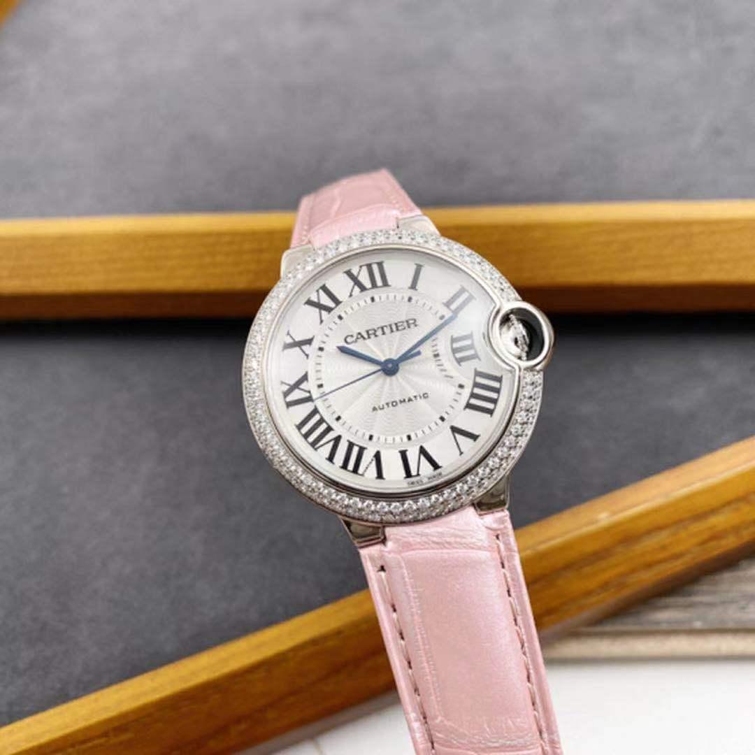 cartier pink diamond watch
