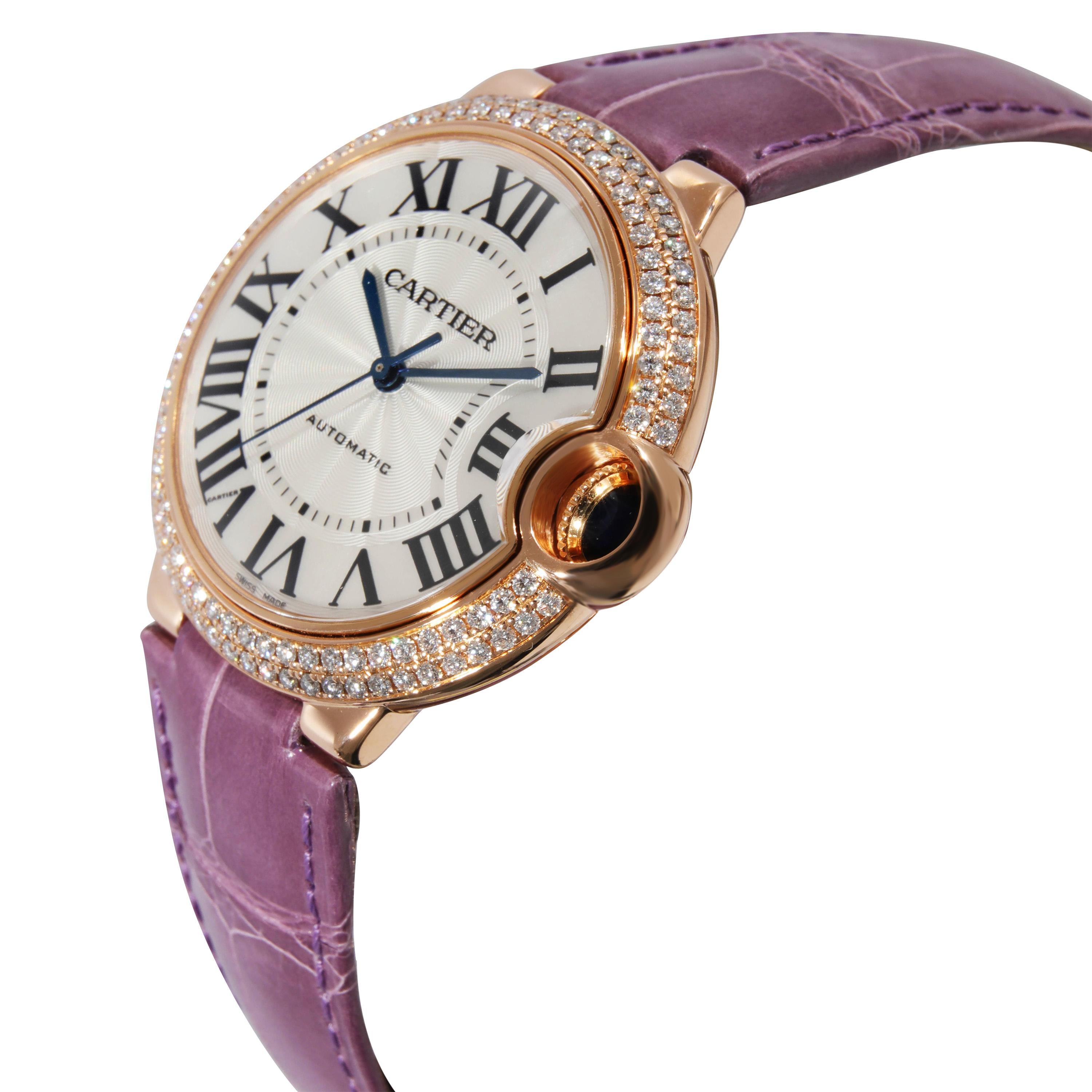 Cartier Ballon Bleu WJBB0009 Unisex-Uhr in 18kt Rose Gold im Angebot 1