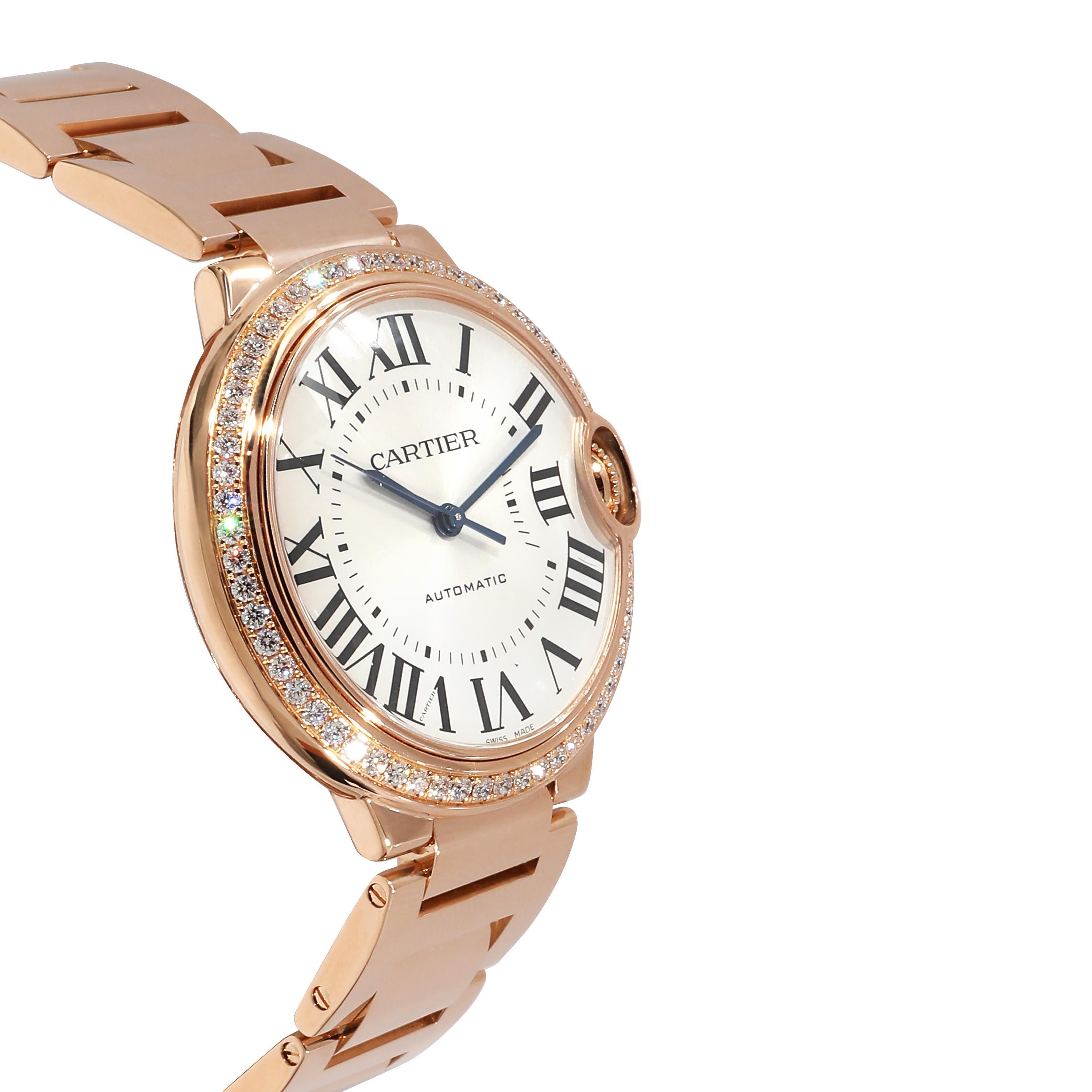Cartier Ballon Bleu WJBB0037 Unisex Watch in 18k Rose Gold For