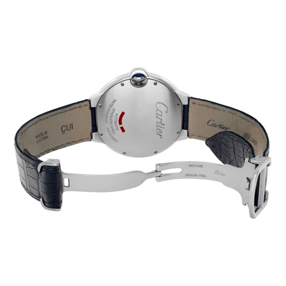 Men's Cartier Ballon Bleu WSBB0026 Stainless Steel w/ Silver dial 42mm Automatic watch