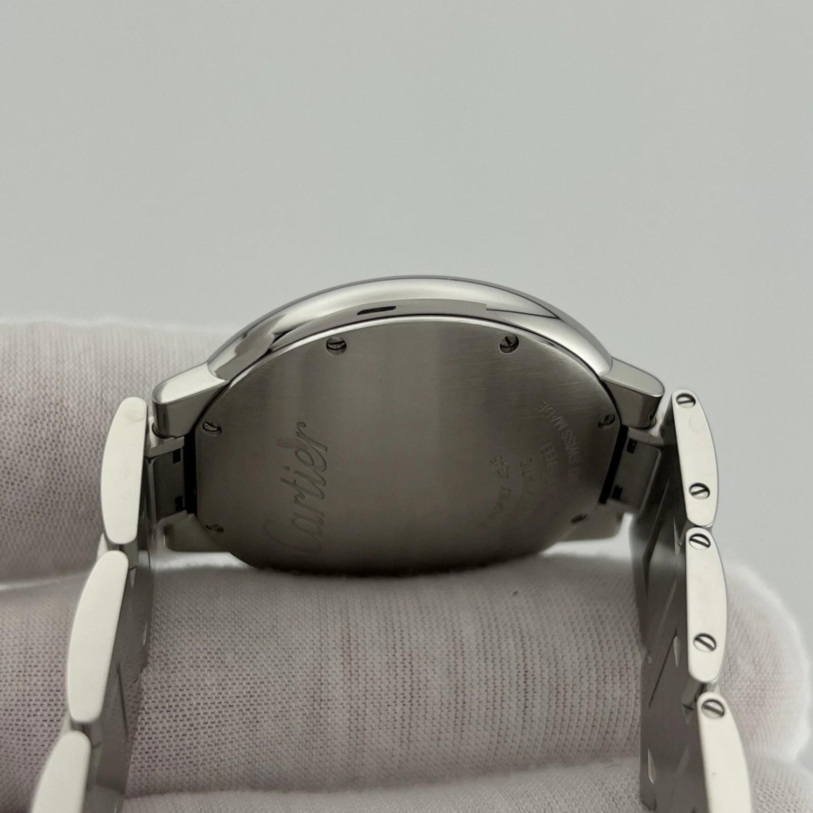 Cartier Ballon Bleu WSBB0040 40 mm Esfera plateada Caja de acero inoxidable Papel 2022 en venta 3