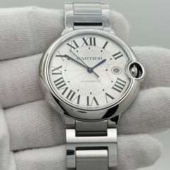Cartier Ballon Bleu WSBB0049 42mm Silver Roman Dial Stainless Box Papers