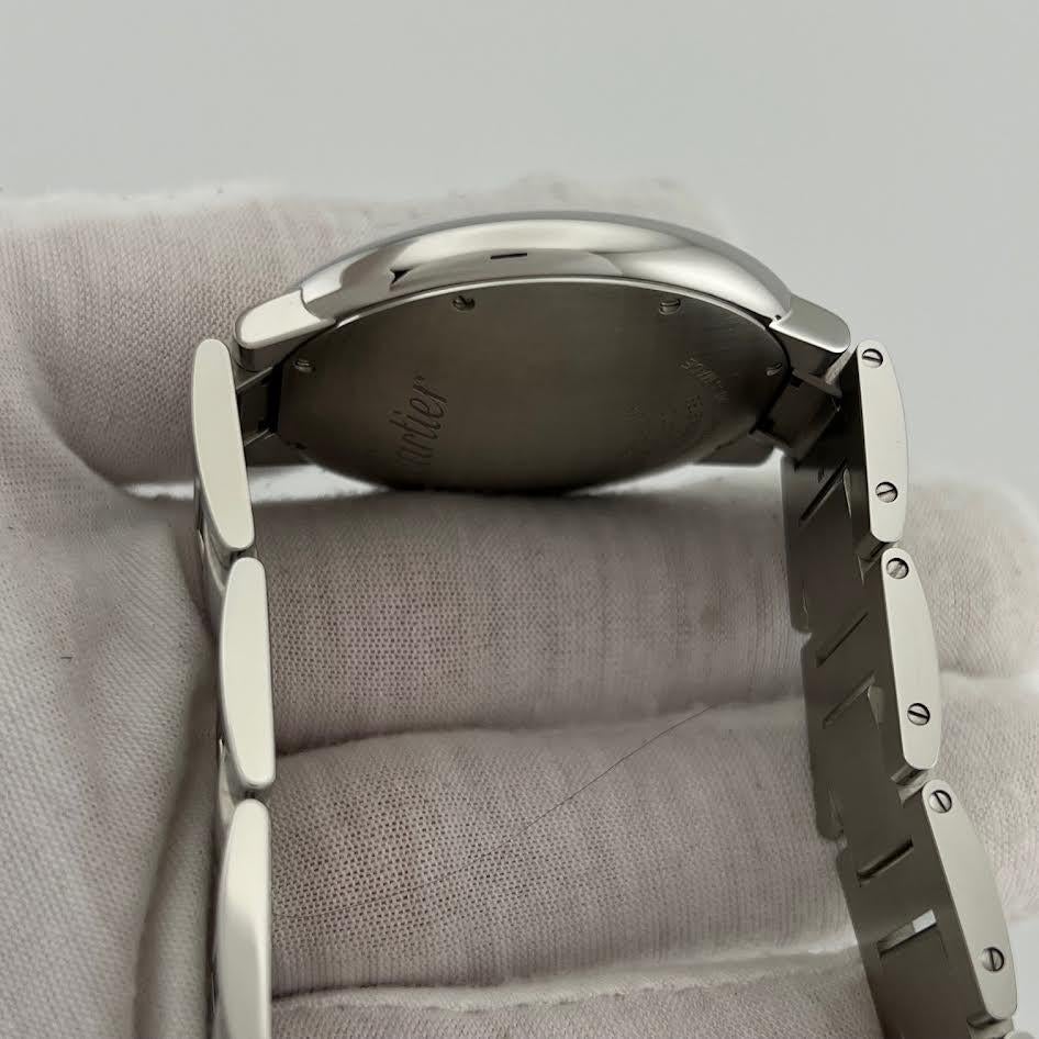 Cartier Ballon Bleu WSBB0049 Ref 3765 42mm Quadrante Argento Acciaio Box Paper in vendita 1