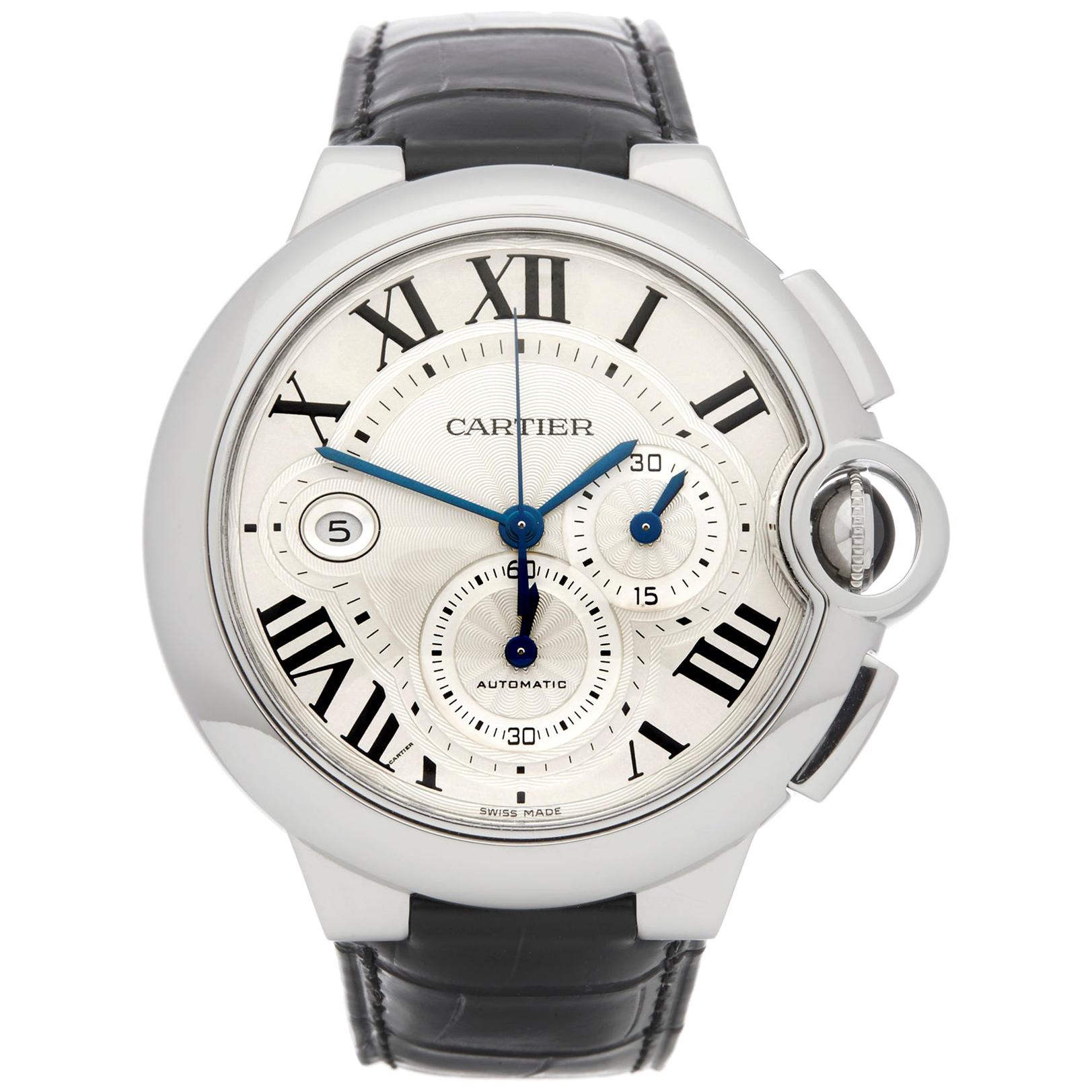 Cartier Ballon Bleu XL Chronograph Stainless Steel 3109 or W6920003