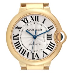 Cartier Ballon Bleu Yellow Gold Mens Watch W69003Z2 Box Papers
