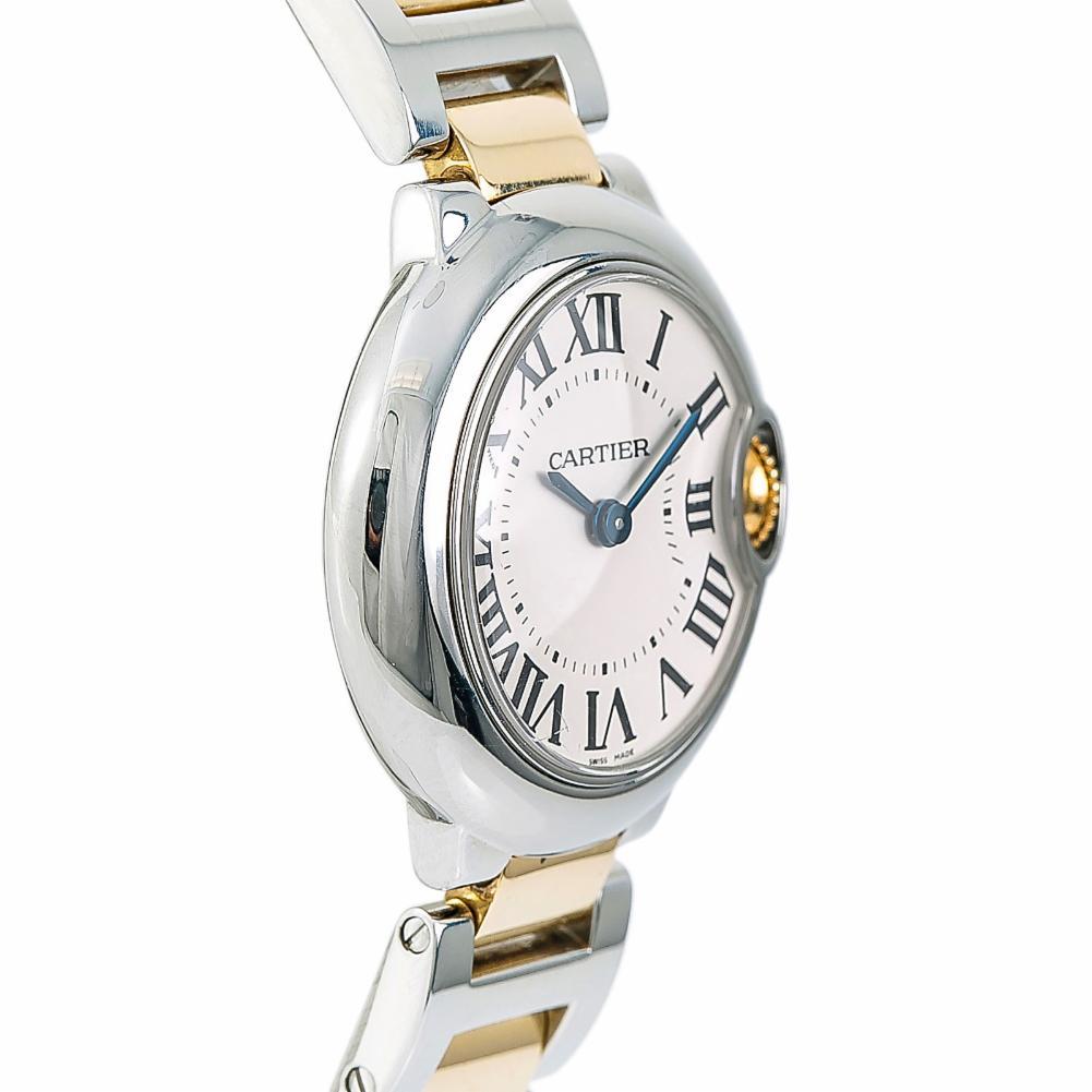 Cartier Ballon Bleu4800, Silver Dial Certified Authentic In Excellent Condition For Sale In Miami, FL
