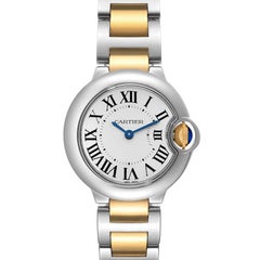 Cartier Ballon Blue 28mm Steel Yellow Gold Ladies Watch W69007Z3 at 1stDibs  | cartier watches 3349 price in india, cartier 3349 swiss made price, cartier  watch 3349