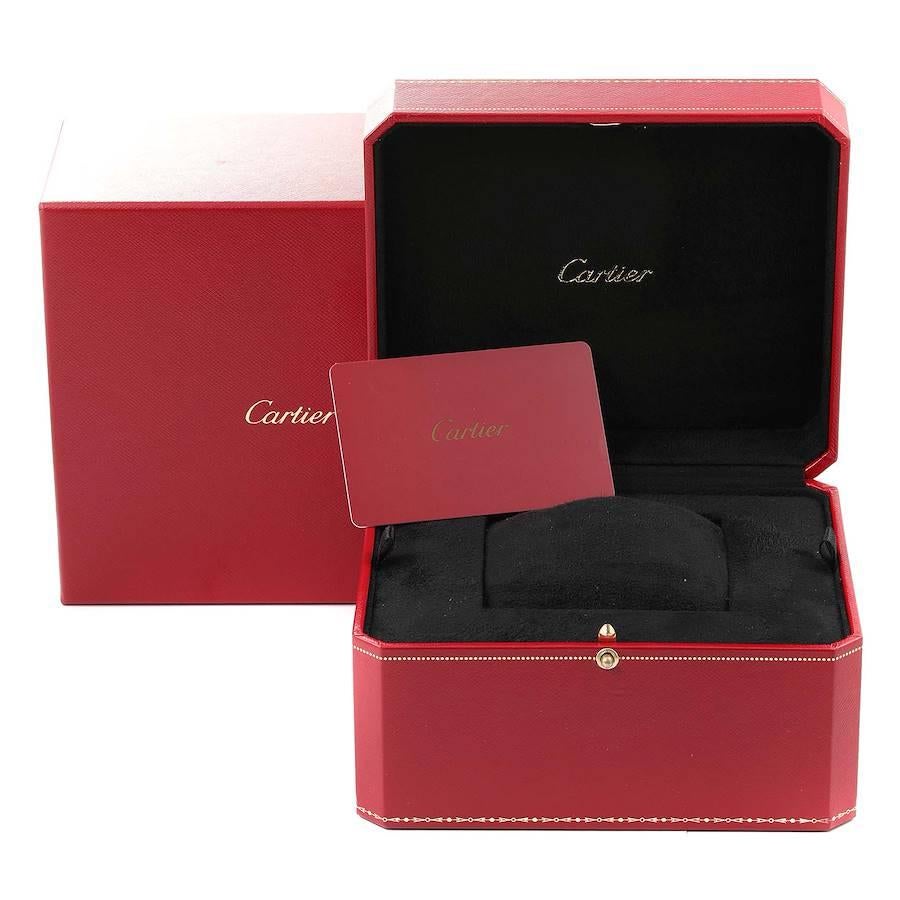 Cartier Ballon Blue 29 Silver Dial 18K Rose Gold Ladies Watch W69002Z2 Box Card For Sale 6