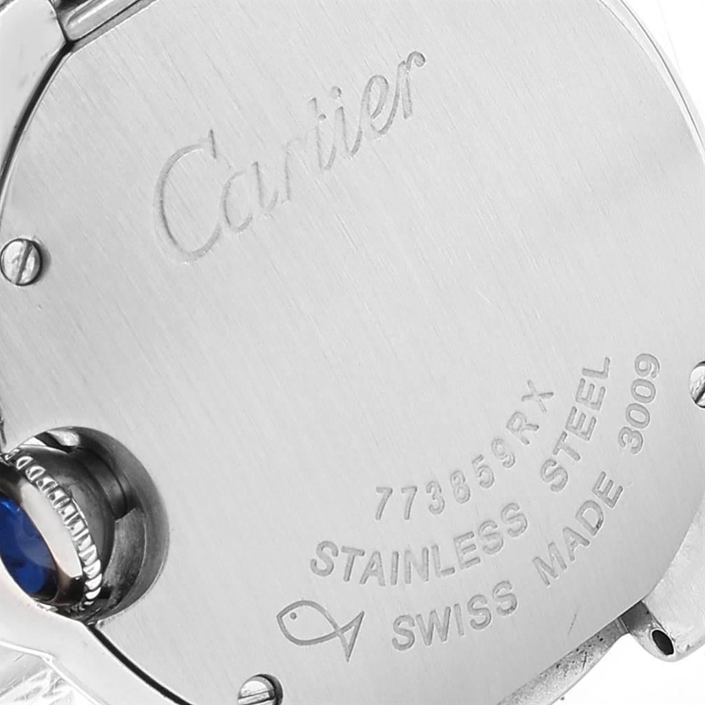 Cartier Ballon Blue 29 Silver Dial Quartz Ladies Watch W69010Z4 2