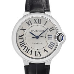 Cartier Ballon Blue Steel Silver Dial Automatic Ladies Watch W69017Z4