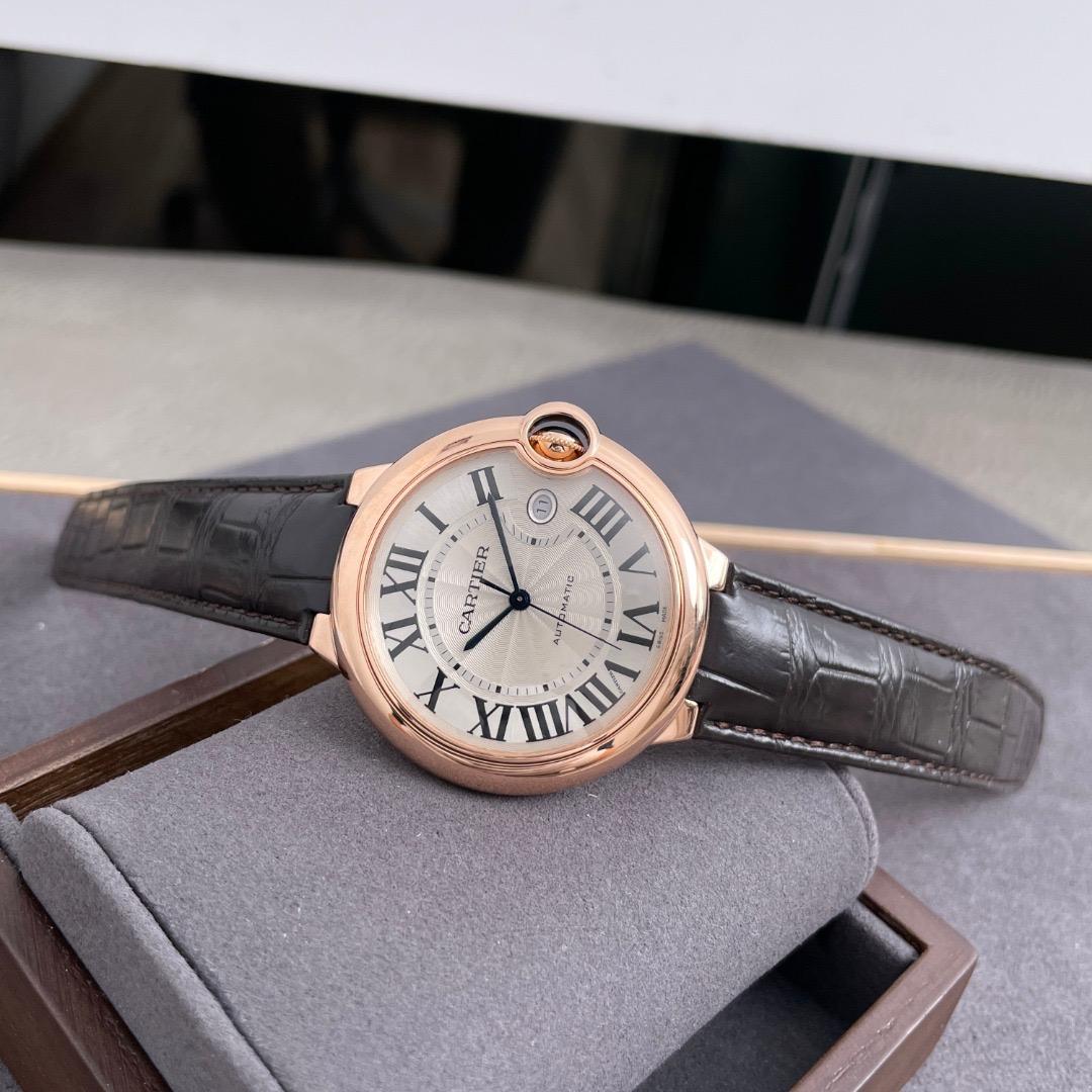  Cartier Montre Ballon Blue de Cartier 42 automatique en or rose WGBB0017 Unisexe 