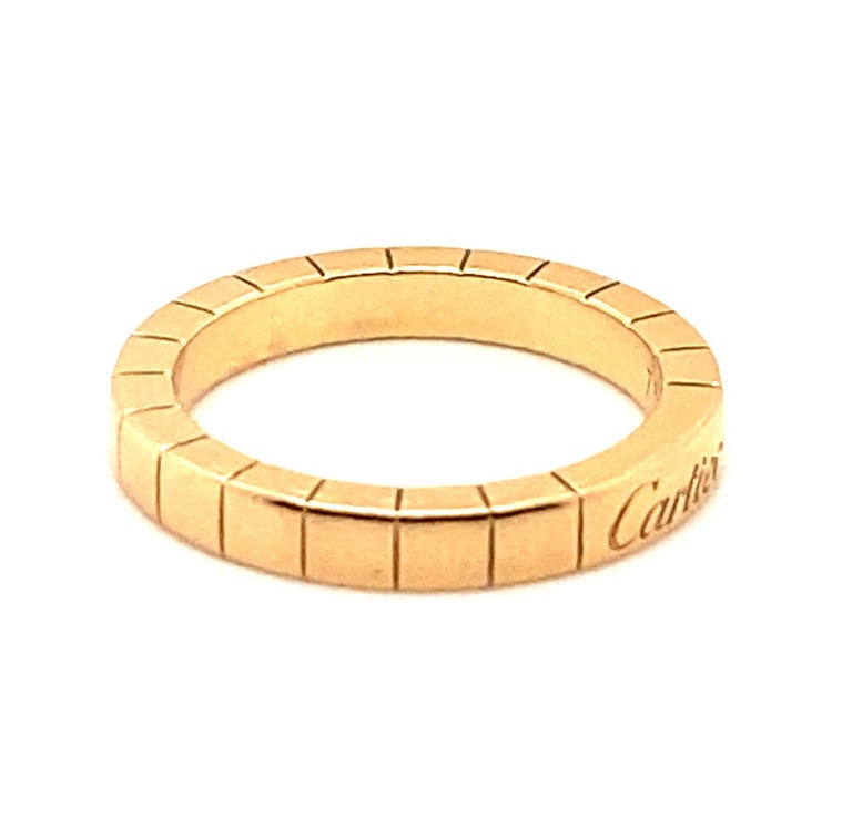 Women's or Men's Cartier Band 18k Size 6.25 For Sale