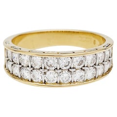 Cartier Band Ring Set with Brilliants