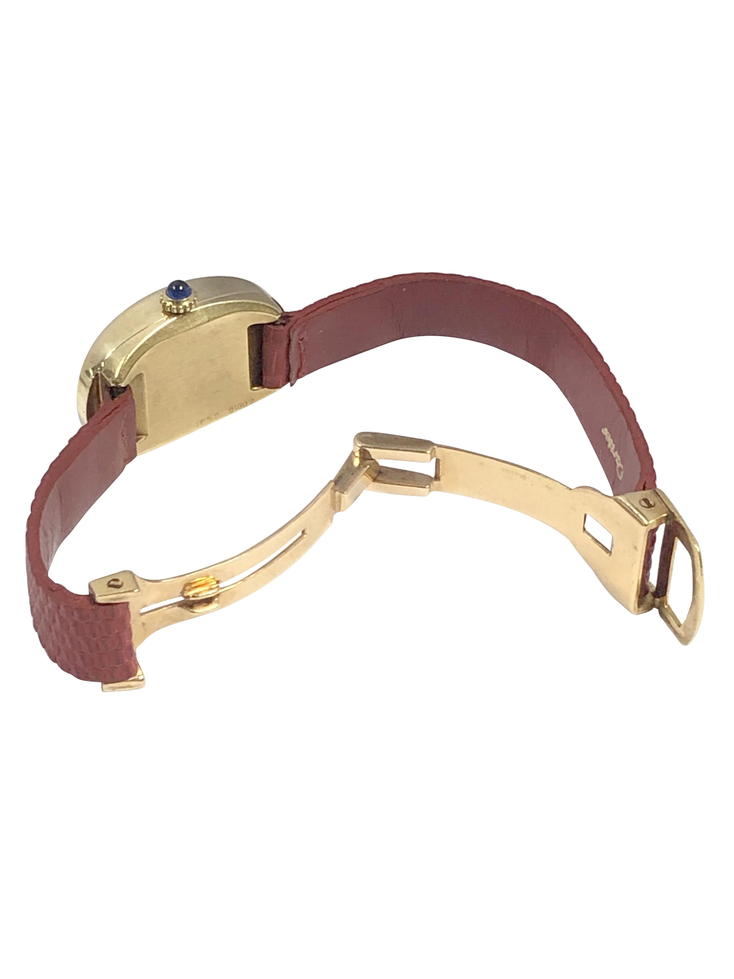 Cartier Baignoire Vintage Oro Giallo Donna Orologio da polso meccanico 1