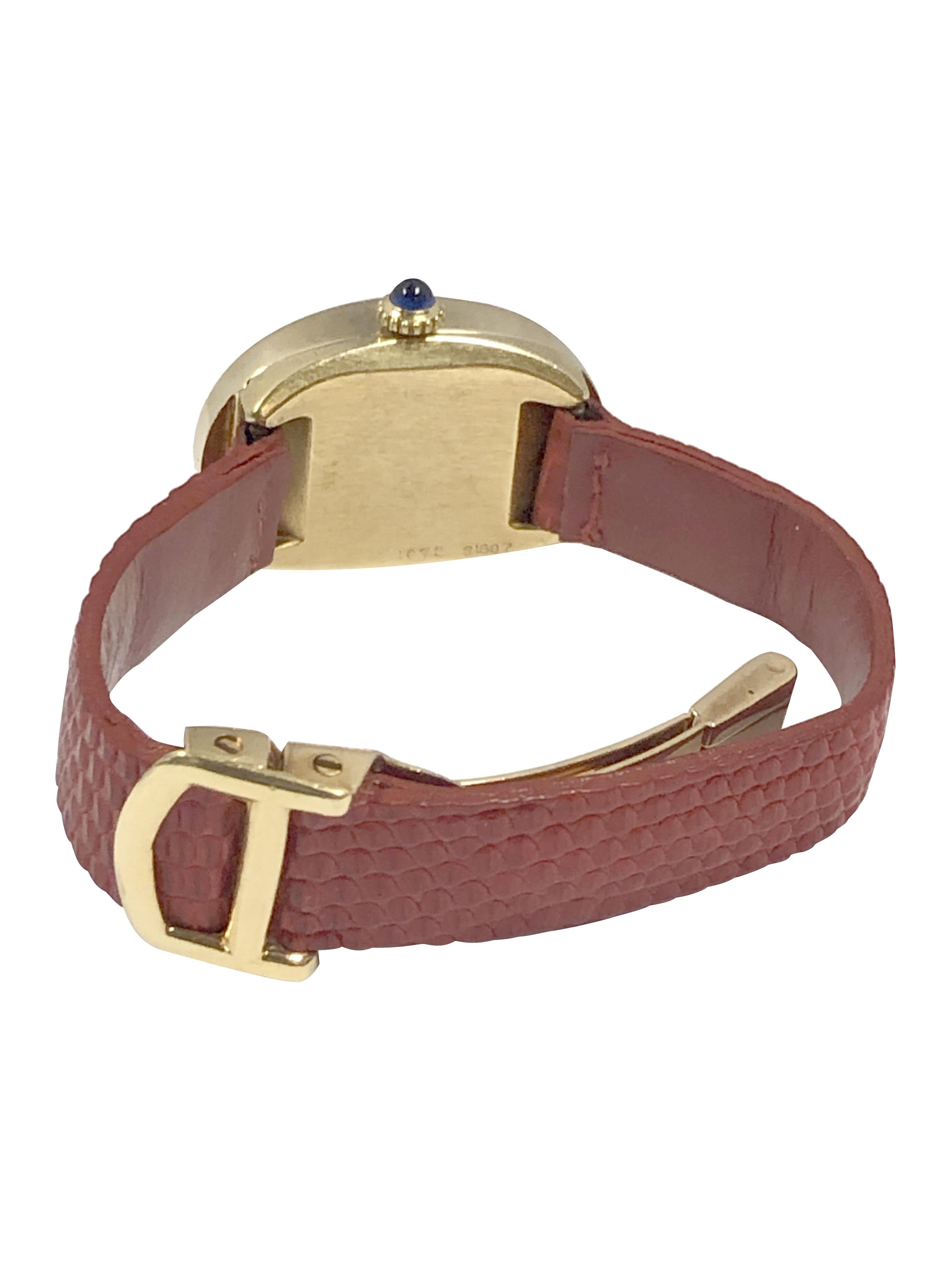 Cartier Baignoire Vintage Oro Giallo Donna Orologio da polso meccanico 2