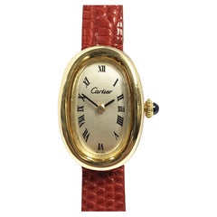 Cartier Baignoire Vintage Oro Giallo Donna Orologio da polso meccanico