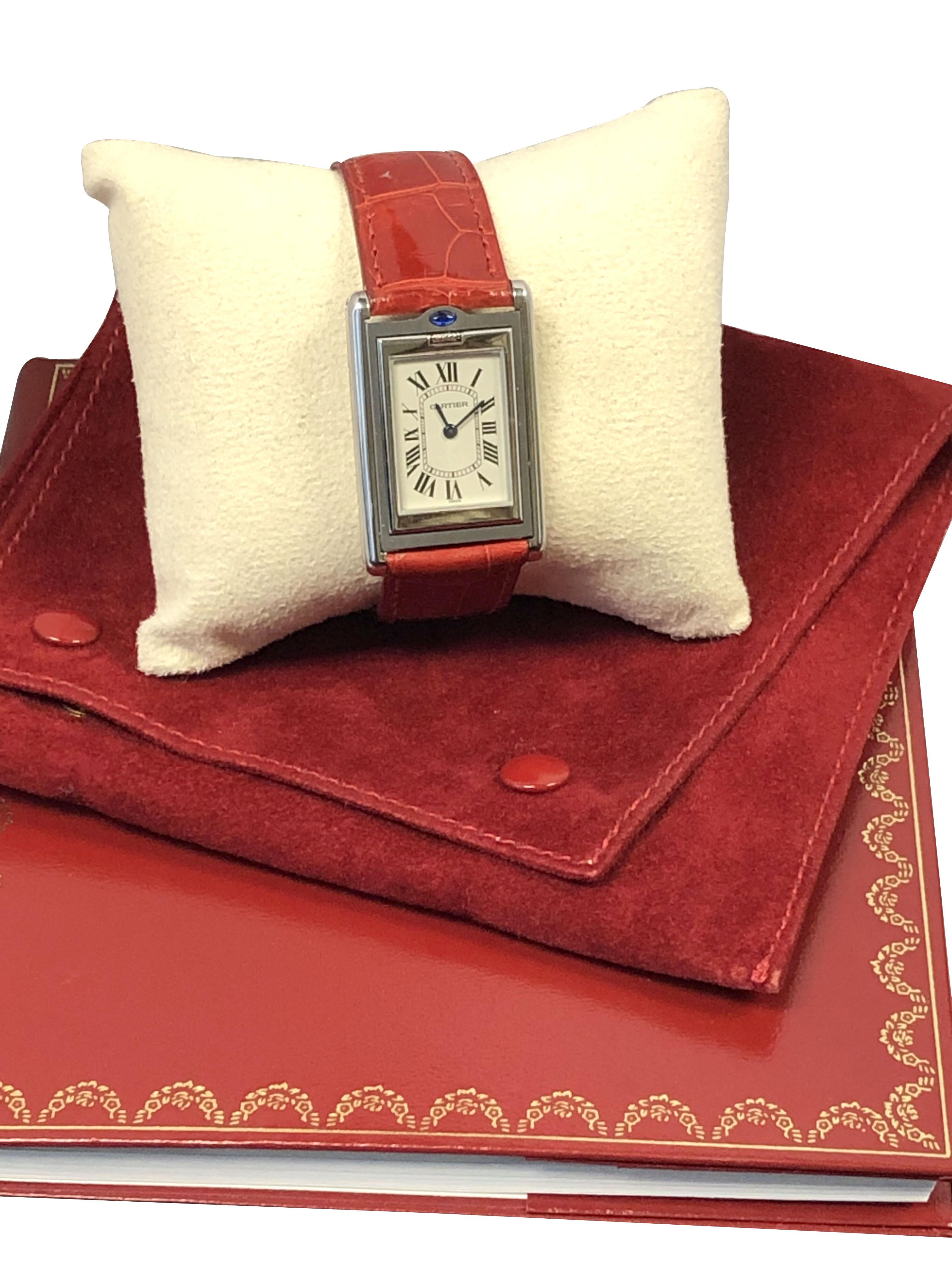 Cartier Basculante 2405 Steel Wrist Watch 4