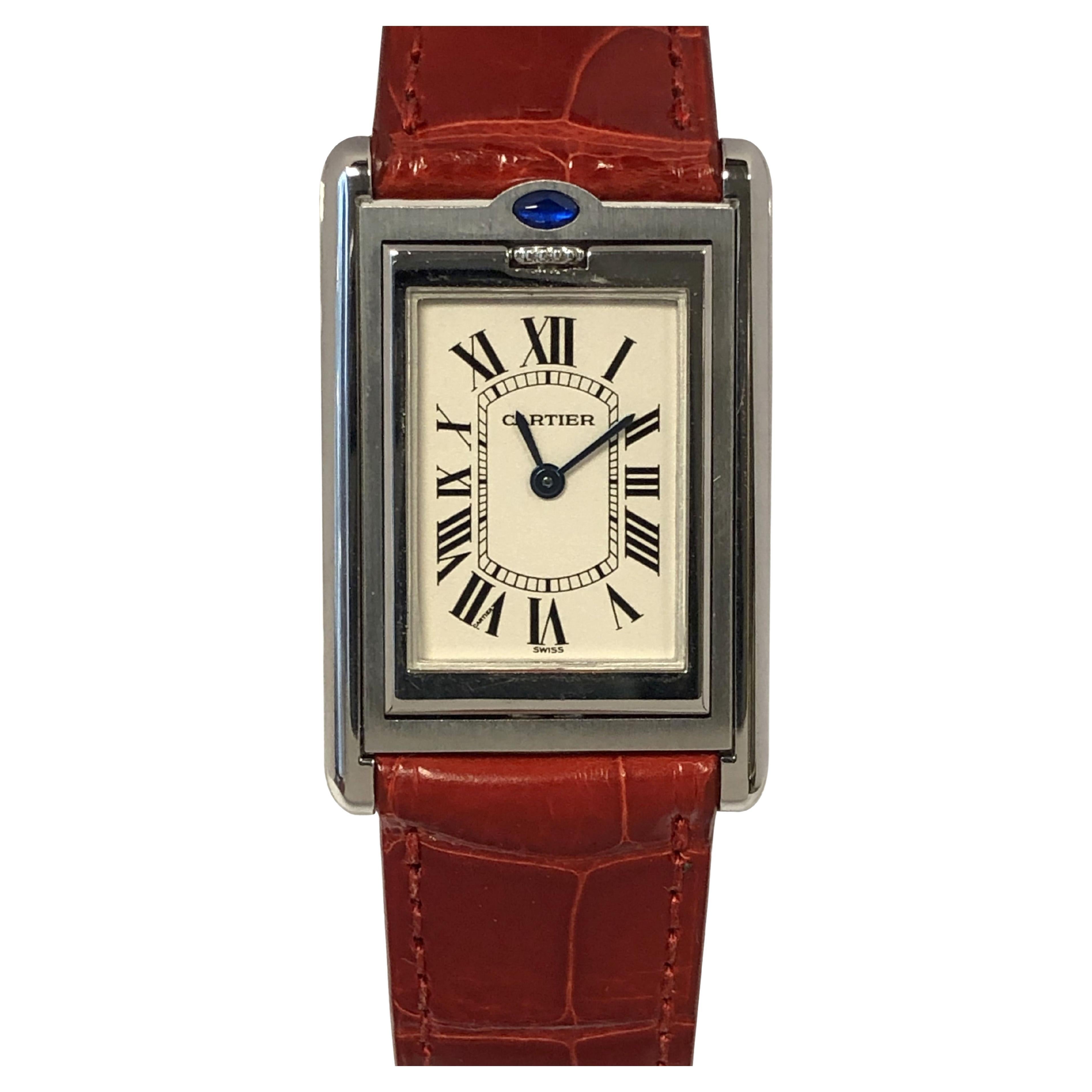 Cartier Basculante 2405 Steel Wrist Watch