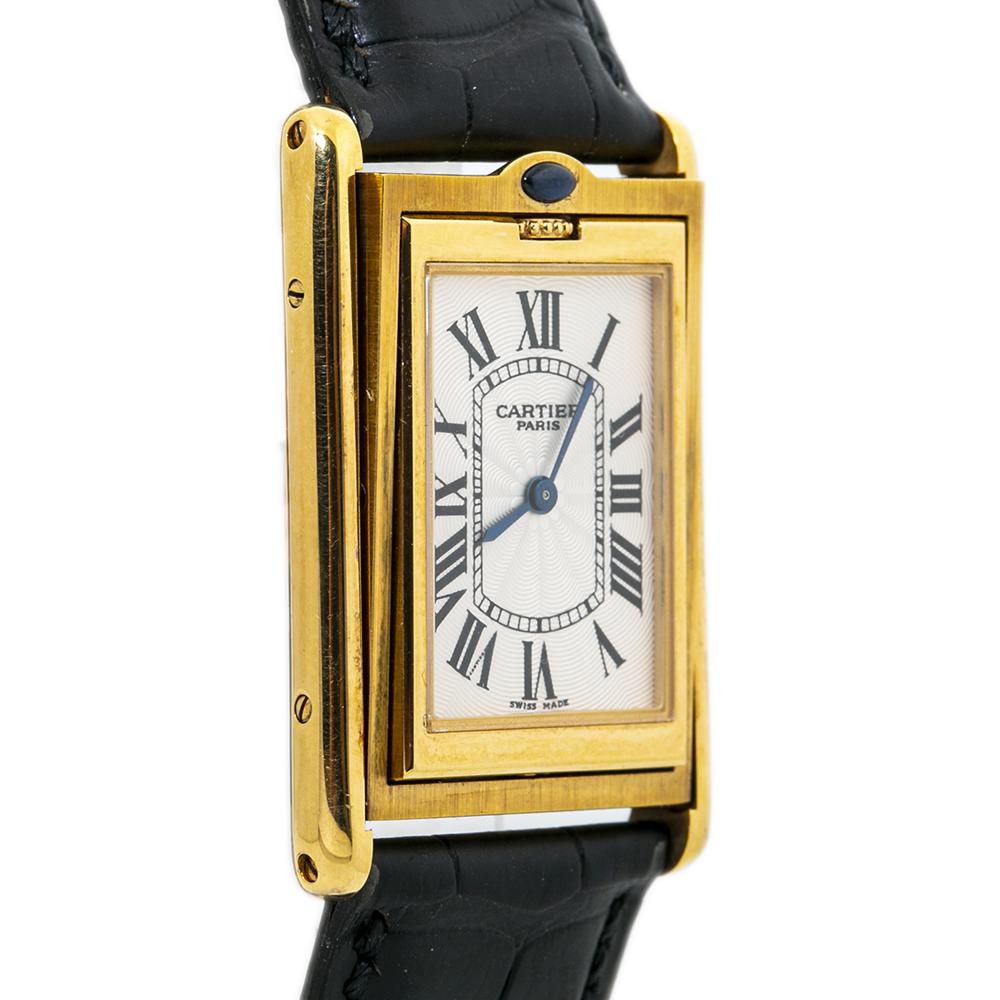 cartier basculante gold