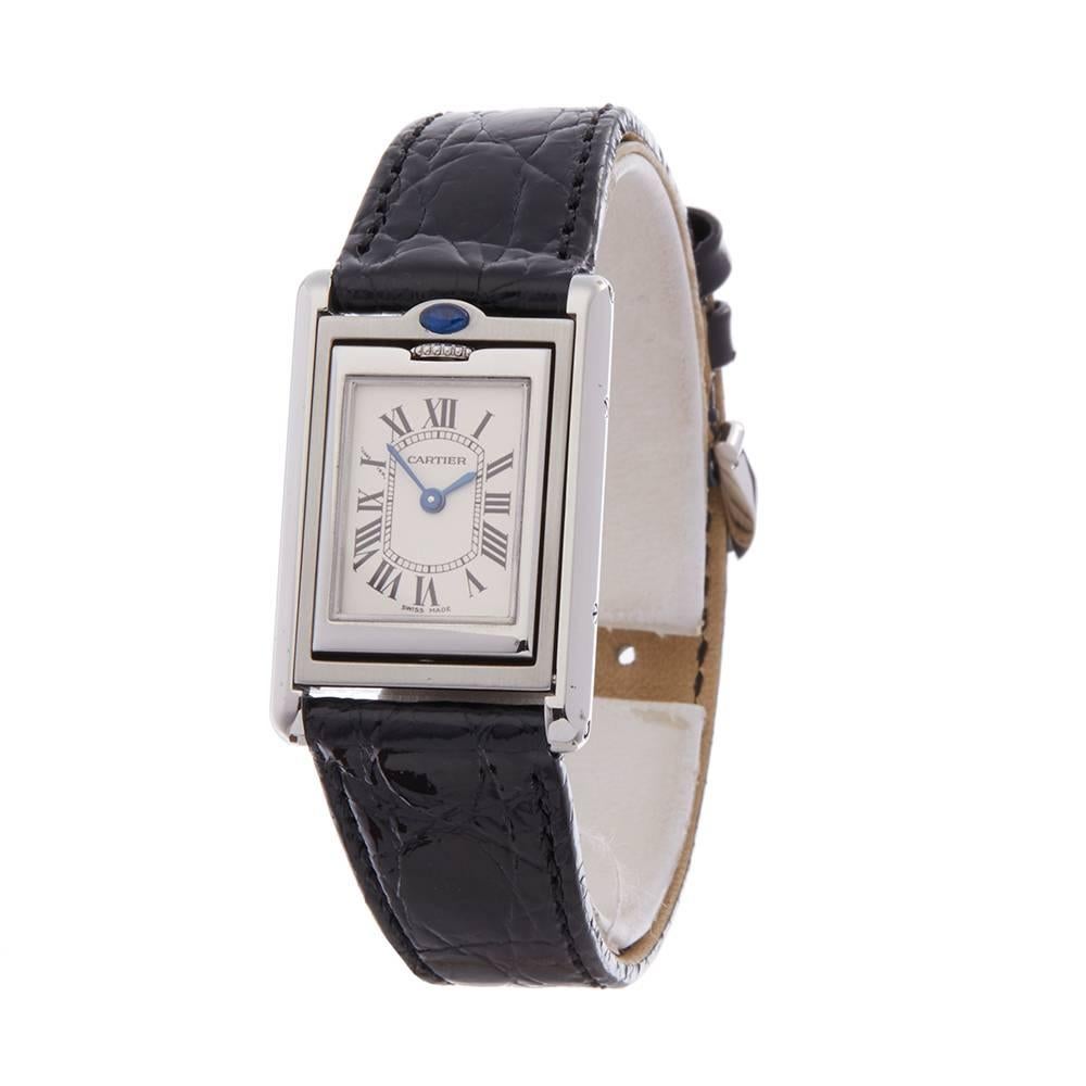 Xupes Ref: W4638
Manufacturer: Cartier
Model: Basculante
Model Ref: 2386 or W10X1258
Age: Circa 2000's
Gender: Men's
Box and Papers: Box Only
Dial: White Roman
Glass: Sapphire Crystal
Movement: Quartz
Water Resistance: To Manufacturers