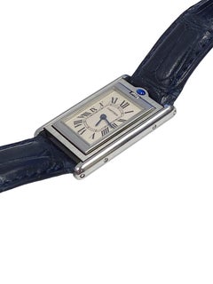 Cartier Basculante Steel Reversible Mid Size Quartz Wrist Watch