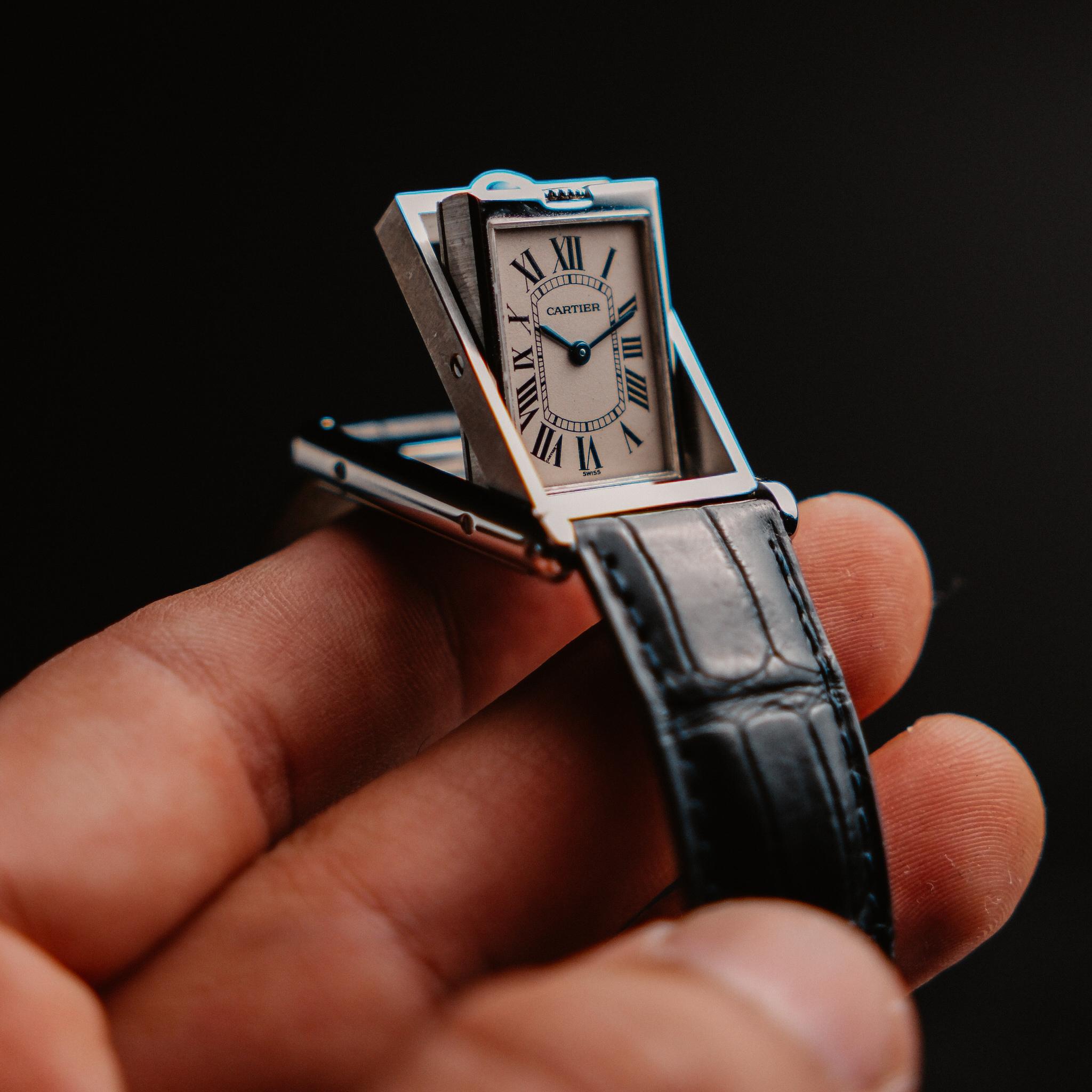 cartier reversible watch