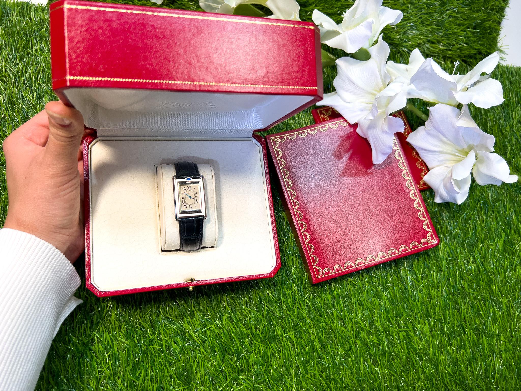 cartier flip face watch