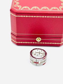 Cartier Basier Du Dragon Diamant-Emaille und Gold Ring