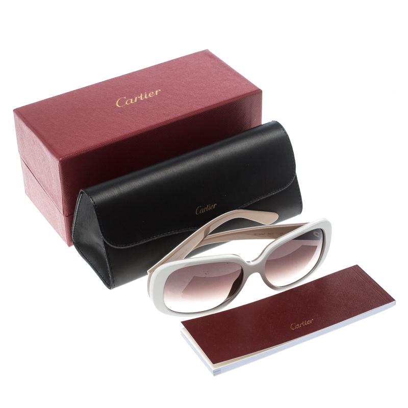 Cartier Beige/Brown Gradient Solaire Oversize Sunglasses 2